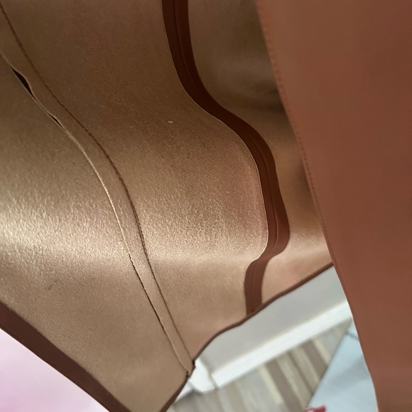 LAGENCE  $495 Amal buckle midi dress  Faux Leather size 4 - Picture 7 of 10